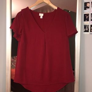 Maroon Blouse